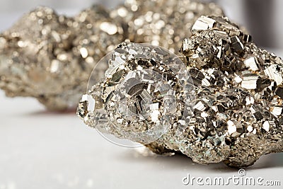 Pyrite close-up Stock Photo