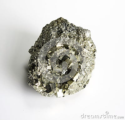 Pyrite mineral paterrn Stock Photo
