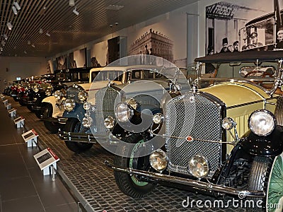 Pyshma, Russia- 09/12/2020: Exhibition of retro cars. The exposition of the turn of the century Editorial Stock Photo