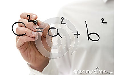 Pythagorean theorem Stock Photo