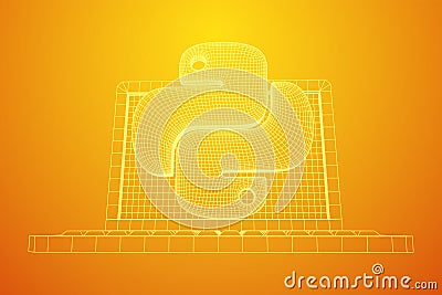Python code language sign Vector Illustration