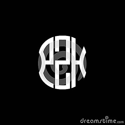 PZH letter logo abstract creative design. Vector Illustration
