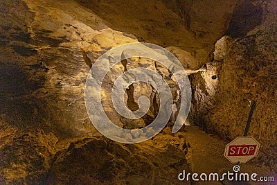 PÃ¡lvÃ¶lgyi cave in Budapest Stock Photo