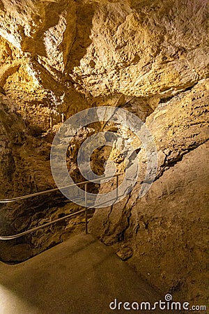 PÃ¡lvÃ¶lgyi cave in Budapest Stock Photo