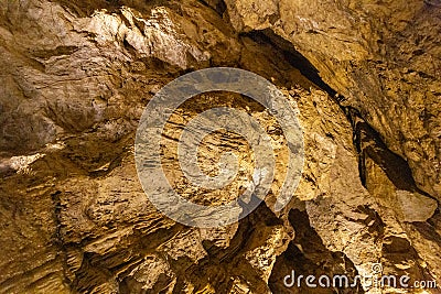 PÃ¡lvÃ¶lgyi cave in Budapest Stock Photo