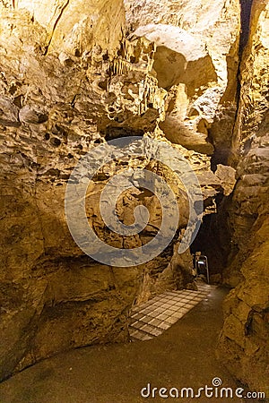 PÃ¡lvÃ¶lgyi cave in Budapest Stock Photo