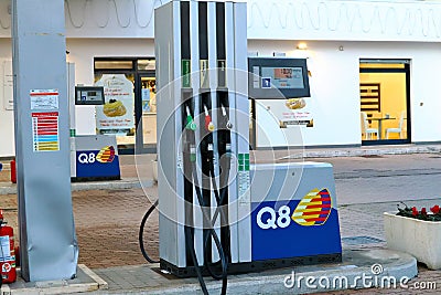 Q8 Gas Station. Kuwait Petroleum International Editorial Stock Photo