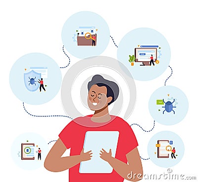 QA Engineer Concept Vector Illustration