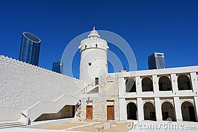 Qasr al-Hosn Fort, a historical landmark in Abu Dhabi, UAE. Clear Sunny day 12 March 2020 Editorial Stock Photo