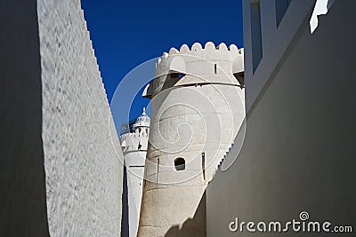 Qasr al-Hosn Fort, a historical landmark in Abu Dhabi, UAE. Clear Sunny day 12 March 2020 Editorial Stock Photo