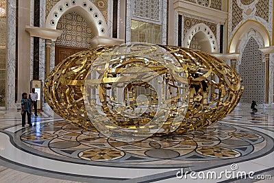 Qasr Al Watan, UAE Presidential Palace, Abu Dhabi Editorial Stock Photo
