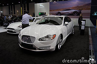 Qatar Motorshow 2011 - Jaguar Editorial Stock Photo