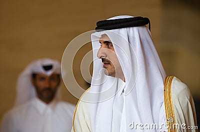 Qatar Sheikh Tamim bin Hamad Al Thani Editorial Stock Photo