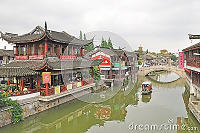 QiBao old town Editorial Stock Photo