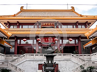 Qibao temple and pagoda at Qibao ancient town in Shanghai, China Editorial Stock Photo