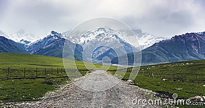 Qilian mountain Stock Photo