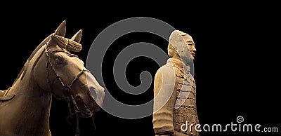 Qin dynasty Terracotta Army, Xian (Sian), China Editorial Stock Photo