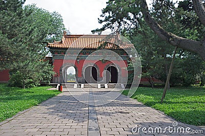 Qing Fu Tomb Stock Photo