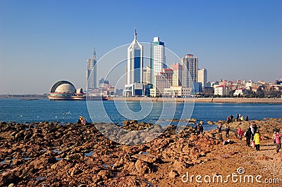 Qingdao city Stock Photo