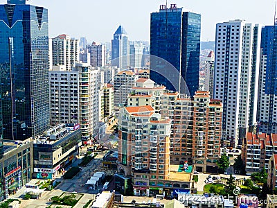 Qingdao city buildings Editorial Stock Photo