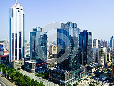 Qingdao city modern buildings Editorial Stock Photo