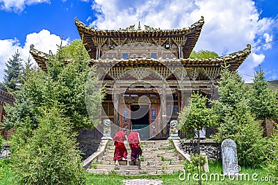 Qinghai Arou Temple Editorial Stock Photo