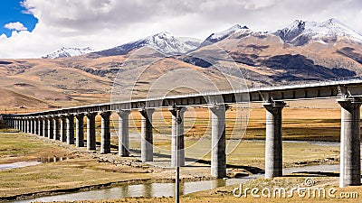 Qinghai-Tibet Railway Stock Photo