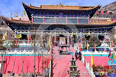 Qinghai xining: great kunlun nine day saint - MaLong phoenix mountain Editorial Stock Photo