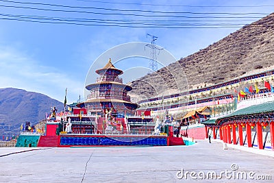 Qinghai xining: great kunlun nine day saint - MaLong phoenix mountain Editorial Stock Photo