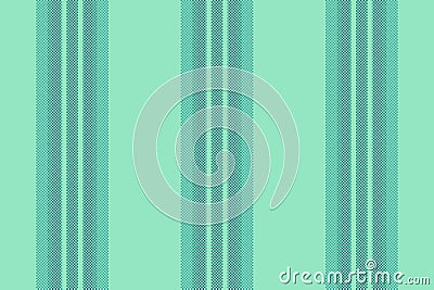 Qommercial background texture textile, hippie fabric vector stripe. Copy space vertical seamless lines pattern in mint and teal Vector Illustration