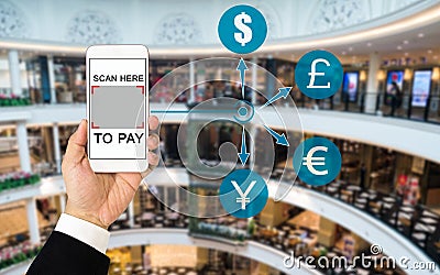 QR code payment concept Stock Photo