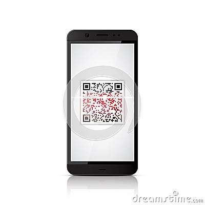 QR code scanning Stock Photo