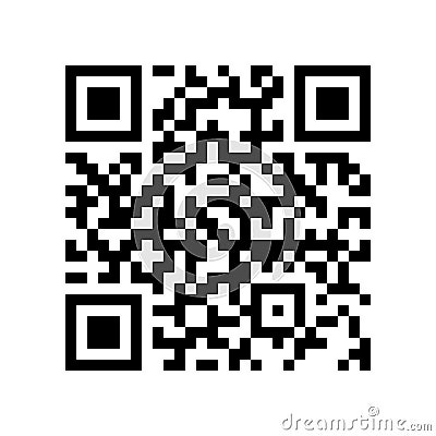 Qr code sign icon simple design Vector Illustration