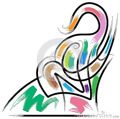 Quack elephant Vector Illustration