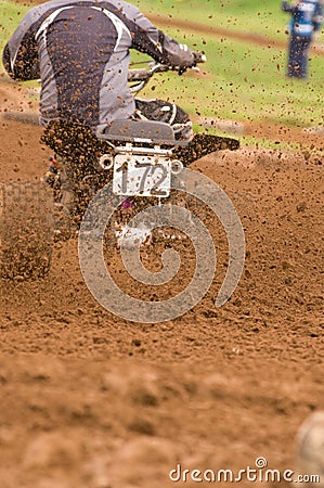 Quad Bike Roost Stock Photo