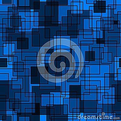 Quad seamless pattern. Repeated overlap hexagon motif texture print Stock Photo