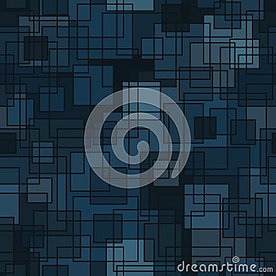Quad seamless pattern. Repeated overlap hexagon motif texture print Vector Illustration