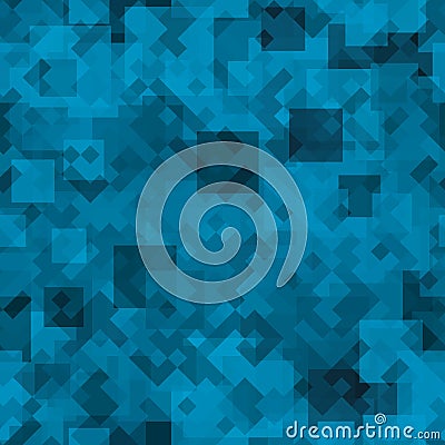 Quad seamless pattern. Repeated denim overlap hexagon motif texture print Vector Illustration