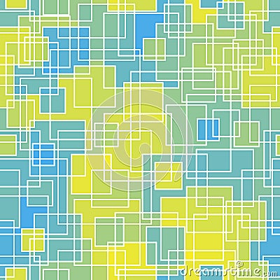 Quad seamless pattern. Repeated overlap hexagon motif texture print Vector Illustration