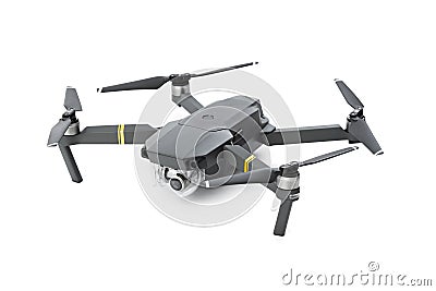Quadcopter drone with camera Stock Photo
