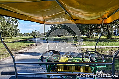 Quadracycle in New Orleans City Park Editorial Stock Photo