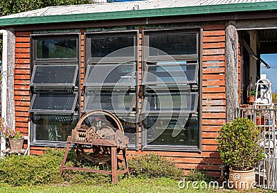 Quaint Country Cafe Exterior Stock Photo