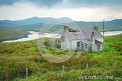 A Home No More, Isle of Harris, Western Isles, Scotland Stock Photo