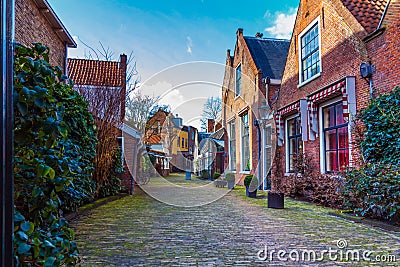 Quaint Haarlem Alley Stock Photo