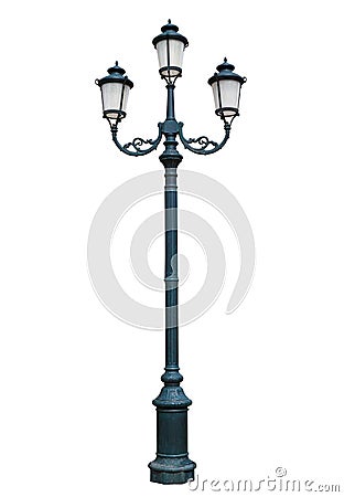 A quaint street lamp Stock Photo