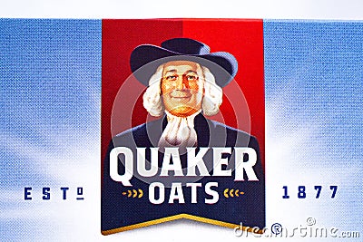 Quaker Oats Comapny Logo Editorial Stock Photo