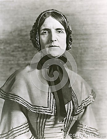 Quaker woman Stock Photo