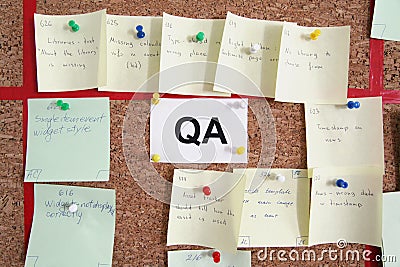 QA tasks Stock Photo