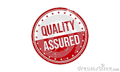 Quality Assured Rubber Stamp. Quality Assured Grunge Stamp Seal Vector Illustration Vector Illustration