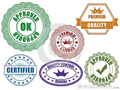 Quality badges Vector Illustration